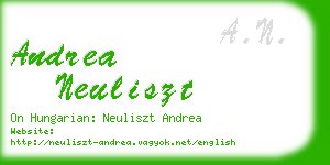 andrea neuliszt business card